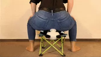 Roxy Panda on Small Chair Buttcrush