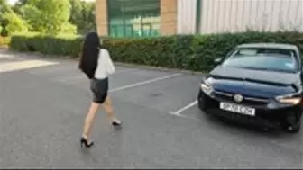Racing home from the office - High Heels