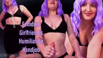 Femdom Girlfriend's Humiliation Handjob - Female Domination POV of Cuck Beta Boyfriend with Brat Mistress Mystique - HD WMV 1080p
