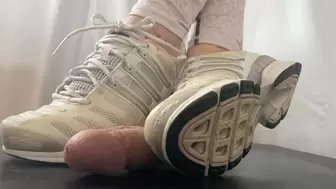 A Cock crushing Shoejob and CBT with Adidas Cool Climate Sneakers - 4K - singlecut