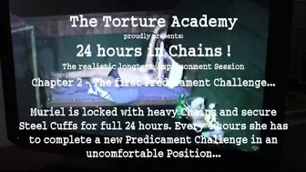 Winter Special 2022 - 24 hours Chained Down with 6 Predicaments Challenge for Muriel - The first Challenge - Part 1 wmv SD