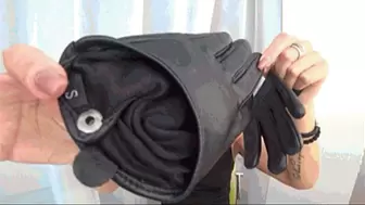 You will cum right on my leather gloves a