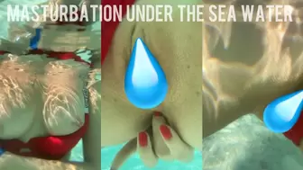 Masturbation under the sea water