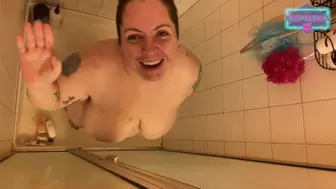 BBW Rinses Off in the Shower
