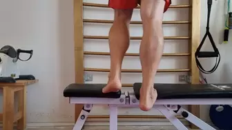 Chris Barefoot Gym Workout Calf Training 2