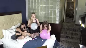 Poppin’ Balloons with Amber Black, Emma, & Hannah Waters (UHD 4K mp4)