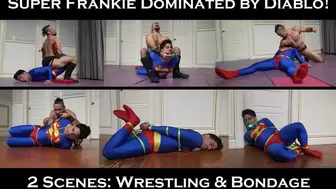 Superman Frankie Dominated by Diablo! FULL: 2 Scenes: Wrestling and Bondage