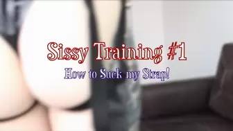 Sissy Training: How to Suck my Strap