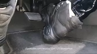 Driving in buffalo boots 1