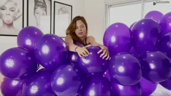Balloon Arch purple fast pop