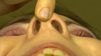 Nina First Nose Pinching - Finger On Nose Part - HD 1920x1080
