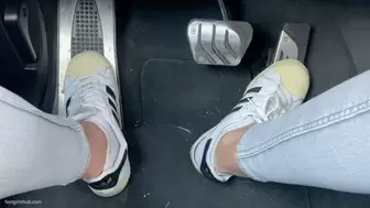 PEDAL PUMPING IN ADIDAS SUPERSTAR SNEAKERS - MP4 HD