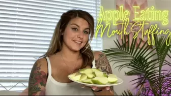 Apple Eating- Mouth Stuffing