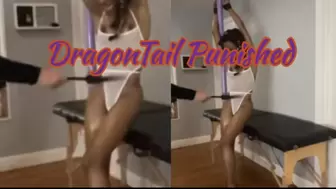 4K MOV Princess in Peril is Pole Bound AOH Whipped with DragonTail her mesh lingerie is ripped off
