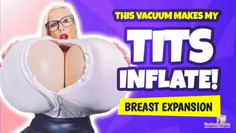 This vacuum makes my tits inflate! I love it so much!