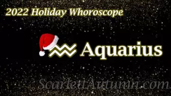 Holiday 2022 Whoroscope - Aquarius