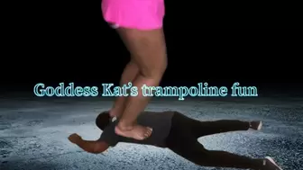Goddess Kat’s trampoline fun(Angle1)