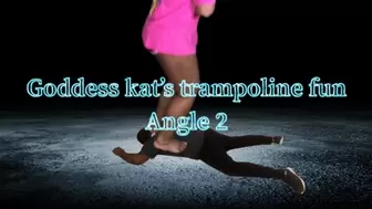 Goddess Kat’s trampoline fun(angle2)