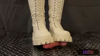 Dangerous Cock Trample, White and Black Combat Boots with TamyStarly (2 POVs) - Bootjob, Ballbusting, CBT, Trampling, Femdom, Shoejob, Crush, Ball Stomping, Foot Fetish Domination, Footjob, Cock Board