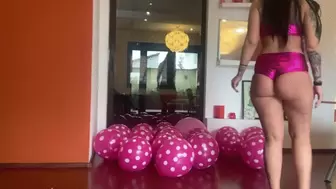 Balloon popping with my butt
