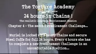 Winter Special 2022 - 24 hours Chained Down with 6 Predicaments Challenge for Muriel - The second Challenge - Part 1 wmv SD