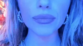 Neon Pink Lipstick Under Blue Light (HD) MP4