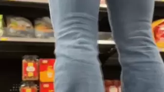 Grocery Store Jeans Pull Up Reach Challenge