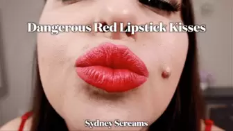 Dangerous Red Lipstick Kisses - a Femdom POV Lipstick Fetish MIND FUCK - 1080 MP4