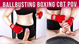 Ballbusting POV Cruel Boxing - Femdom CBT