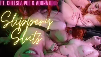 Slippery Sluts: Chelsea Poe & Adora Bell (mp4)