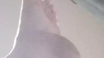 Sexy back lit BBW foot