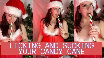 Licking and sucking your candy cane 1080p HD