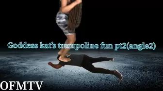 Goddess Kat’s trampoline fun PT2 (angle2)