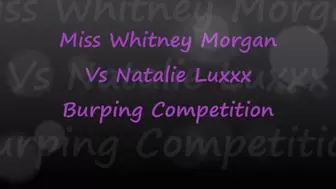 Whitney Morgan vs Natalie Luxx Burping Competition