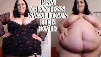 BBW Giantess Swallows Her Date *VORE*