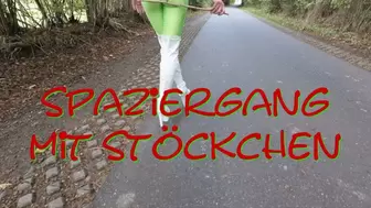 Walking with sticks - Spaziergang mit Stöckchen