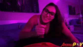 Pink Light POV Blowjob from Chubby Babe FitSid