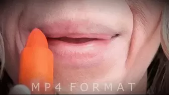 Orange Matte Lipstick Lip Smell (HD) MP4