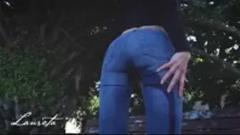 Jeans Wetting And Risky Peeing In A Park