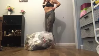 Crushing filthy trash