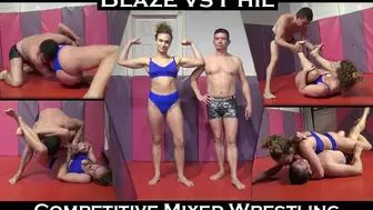Blaze vs Phil: Competitive Mixed Wrestling (Dec 2022)