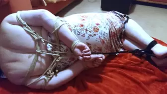 BBW woman tied up and helpless BBW bondage, rope bondage, did, damsel, amateur,