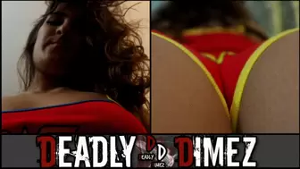 Wonder Woman smothers creepy fan (pov)