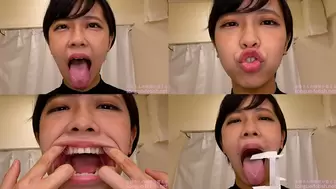 Fuuka Nagano - Erotic Long Tongue and Mouth Showing - 1080p