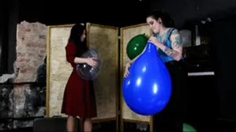 Inflating balloons