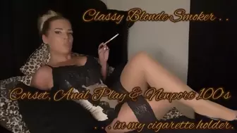 XXX So fancy and KINKY in my corset hmmm don’t you live this fab look with my Newport 100 stuffed into my cigarette holder and ready for my lungs