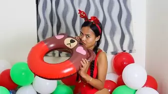 Sexy Camylle Rides And Pops Your New Christmas Beachballs And Pool Toys
