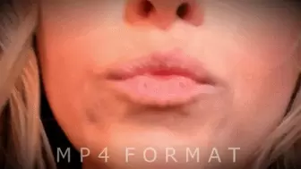Red Lipstick Makeup Lip Sniff (HD) MP4