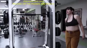 FATTY TRAINS LOUDLY AT THE GYM UNTIL SHE GETS TOLD THE GYM IS CLOSED