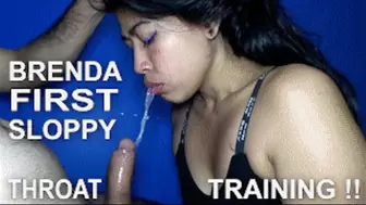 DEEP THROAT SPIT FETISH 221219H BRENDA NEW MILF GETTING HER THROAT TRAINED FOR SPIT HD WMV